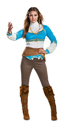 Disguise Women's Zelda Breath of The Wild Adult Costume, Blue, Jr (7-9) von Disguise