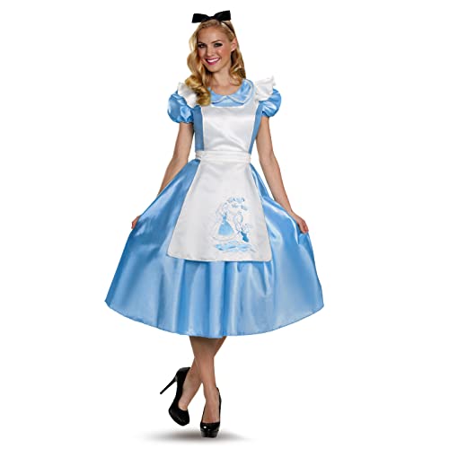 Disney Alice in Wonderland Classic Alice Deluxe Costume Adult Small 4-6 von Disguise