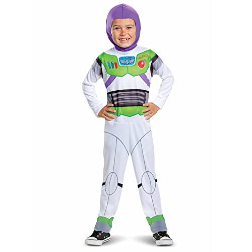 Disney Official Classic Buzz Lightyear Costume Kids, Buzz lightyear Dress Up Onesie, toy Story Dress Up costume Fancy dress, costumes for Boys M von Disguise