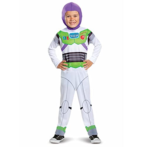 Disney Official Classic Buzz Lightyear Costume Kids, Buzz lightyear Dress Up Onesie, toy Story Dress Up costume Fancy dress, costumes for Boys S von Disguise