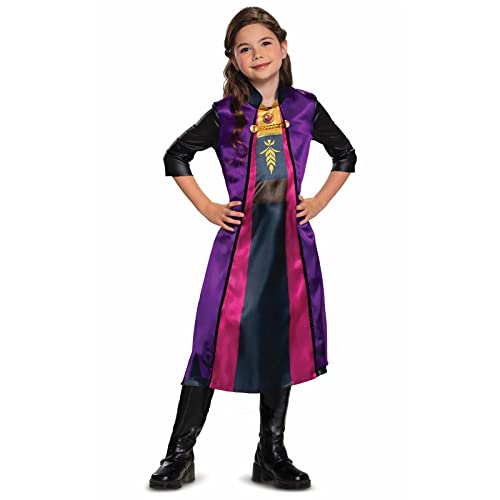 Disney Offizielles Frozen 2 Travelling Anna Standard Kostüm Kinder, Prinzessin Dress Up für Mädchen von Disguise