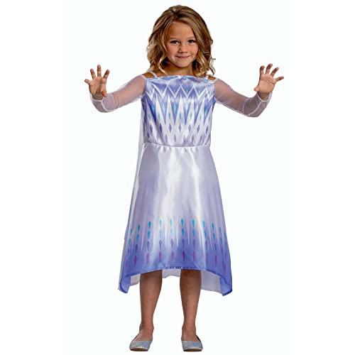 Disney Offizielles Standard Frozen Elsa Kostüm Mädchen, Elsa Kleid Mädchen, Eiskönigin Kostüm Mädchen, Elsa Kostüm Kinder, Karneval Fashingskostüm Prinzessin Kostüm für Kinder XS von Disguise