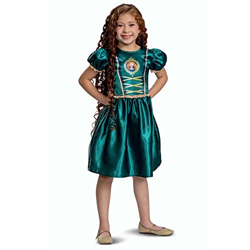 Disney Offizielles Standard Prinzessin Merida Kostüm Mädchen, Merida Kostüm Kinder, Brave Kostum, Prinzessin Kleid fur Karneval, Faschingskostum Geburstag S von Disguise