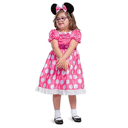 Disney PINK MINNIE Adaptive Kinderkostüm S (5-6) von Disguise