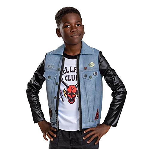 Eddie Costume for Kids, Official Stranger Things Costume Jacket Top, Child Size Medium (8+) von Disguise