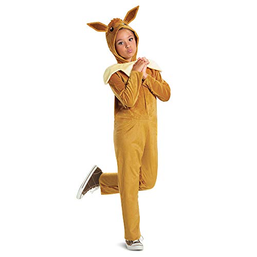 DISGUISE Eevee Overall mit Kapuze für Kinder, Pokemon, Größe M (7-8) von Disguise