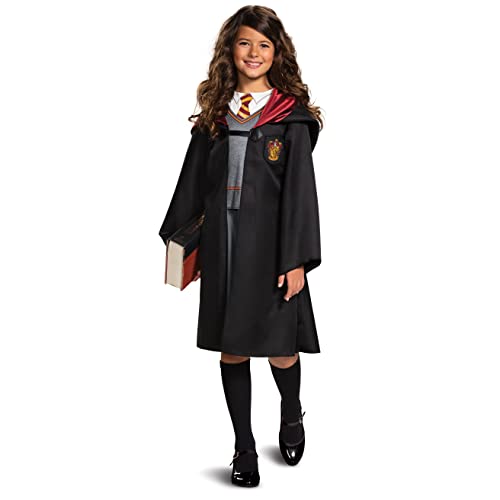 Harry Potter Hermione Granger Classic Girls Costume, Black & Red, Kids Size Large (10-12) von Disguise