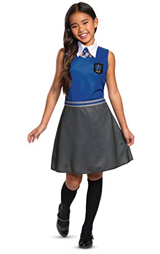 Harry Potter Ravenclaw Dress Classic Girls Costume, Blue & Gray, Kids Size Medium (7-8) von Disguise