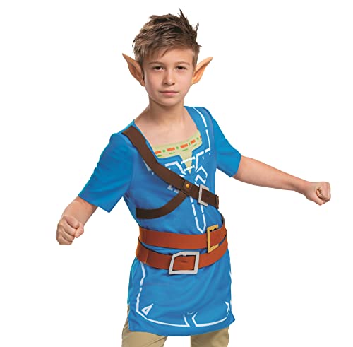 Link Costume for Kids, Zelda Breath of The Wild, Classic Size Extra Large (14-16) von Disguise