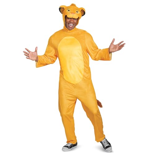 Lion King Animated Adult Simba Jumpsuit Fancy Dress Costume Small/Medium von Disguise