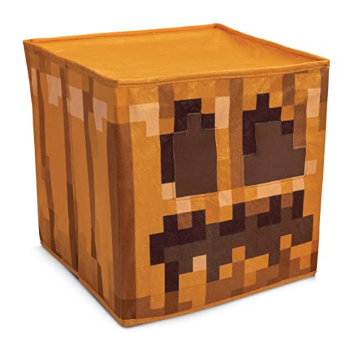 Minecraft Jack O'Lantern Block Head, Officail Minecraft Kostüm Zubehör für Kinder, Einheitsgröße Kostüm Maske (14+) von Disguise