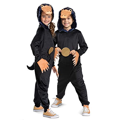 Niffler Costume for Kids, Official Deluxe Fantastic Beasts Costume Jumpsuit with Foam Coin, Child Size Medium (7-8) von Disguise