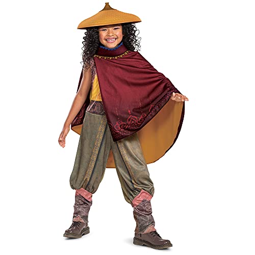 Disguise Raya Kostüm für Mädchen, Deluxe Offizielles Disney Raya und der letzte Drache Kostüm, Kindergröße M (7-8) von Disguise