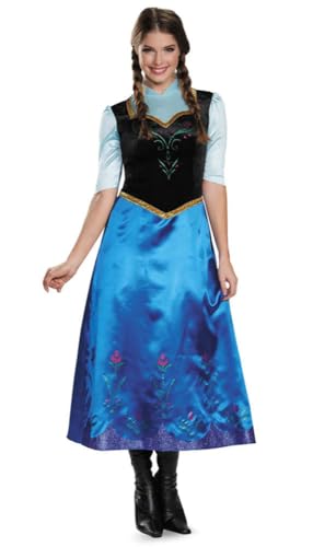 Smiffys Frozen Anna Damenkostüm blau von Disguise