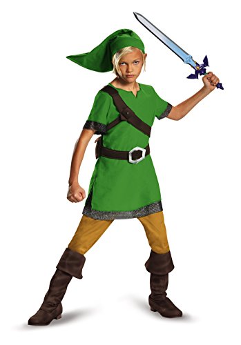 The Legend of Zelda Disguise Offizielles Link Kostüm Kinder Classic Faschingskostüme Kinder L von Disguise