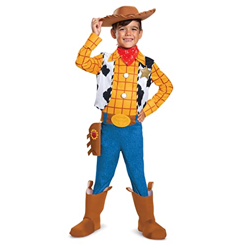 Woody Costume, Official Disney Pixar Toy Story 4 Deluxe Boys Costume, Size (2T) von Disguise