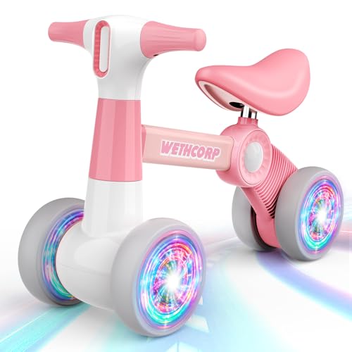 Dislocati Baby Spielzeug ab 1 Jahr, Laufrad ab 1 2 Jahre Lauflernrad für 10-24 Monate Geschenk 1 Jahr Mädchen Balance Bike Kinderspielzeug ab 1 2 Jahre Baby Lauflernwagen Erst Rutschrad Fahrrad von Dislocati