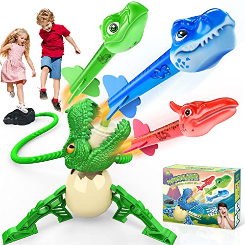 Dislocati Dinosaurier Spiele ab 3-12 Jahren, Outdoor Spielzeug Draussen Kinderspielzeug ab 3-12 Jahre Jungen Mädchen Junge 3-12 Jahre Geschenkideen Dinosaurier Spielzeug Raketen Spielzeug für Kinder von Dislocati