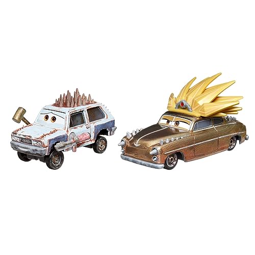 Disney Cars On The Road 2023 Mattel Maßstab 1:55 Diecast 2-Pack Road Rumbler Jeremy und Chieftess von Disney