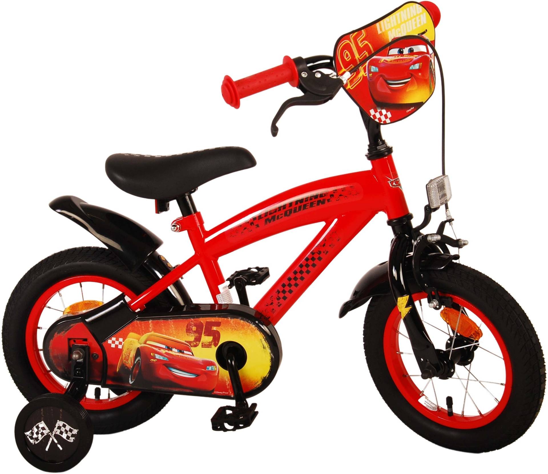 Disney Cars Kinderfahrrad 12 Zoll, Rot von Disney Cars