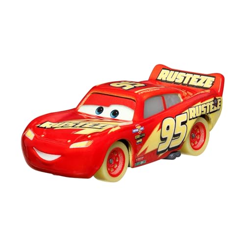 Disney Pixar Cars Glow Racers - Lightning McQueen - Cars Metal, Mehrfarbig von Disney