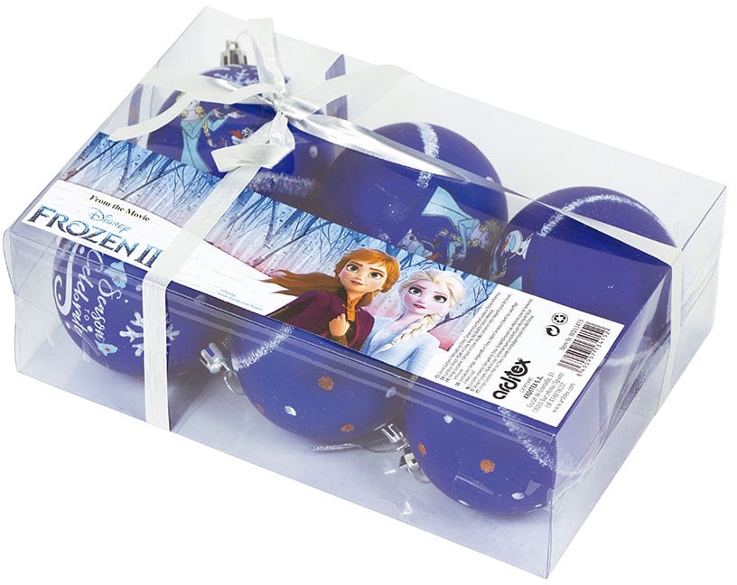 Die Eiskönigin Christbaumkugeln 6er-Pack, Blau von Disney Die Eiskönigin