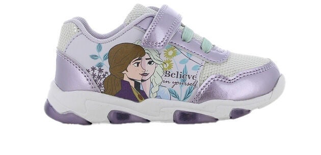 Disney Die Eiskönigin Classic Kinder Sneaker, Lilac/White, 24, Kinderschuhe von Disney Die Eiskönigin