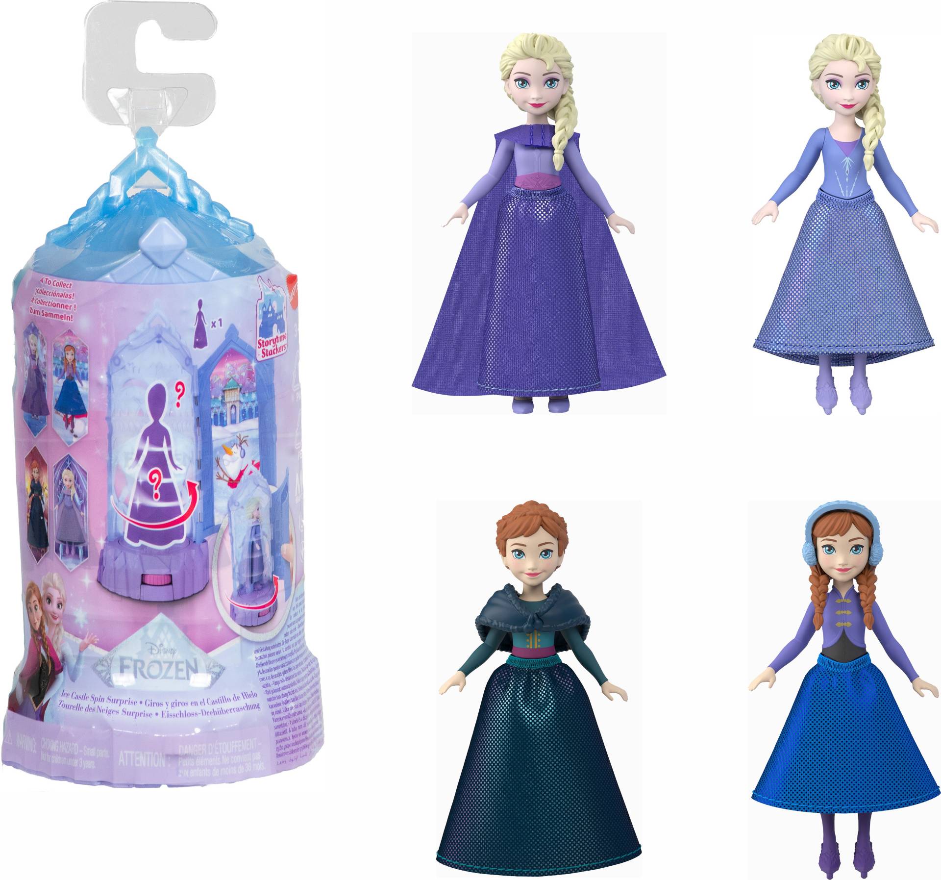 Disney Die Eiskönigin Ice Castle Spin Surprise Figur Gemischte Auswahl von Disney Die Eiskönigin