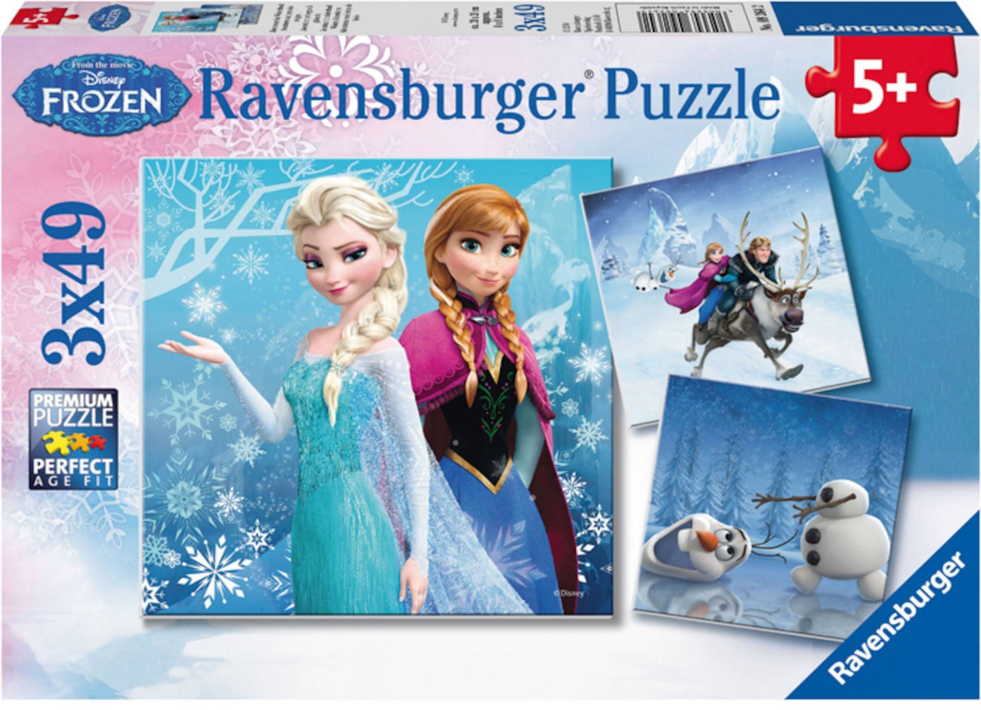 Ravensburger Disney Die Eiskönigin Puzzle Winterabenteuer 3x49 Teile von Disney Die Eiskönigin