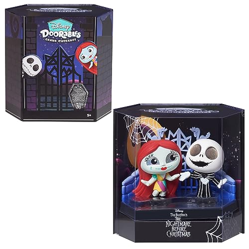 Disney Doorables Grand Entrance, 7,6 cm große Sammelfiguren Jack Skellington und Sally, Kinderspielzeug ab 5 Jahren, Amazon Exclusive von Just Play von Disney Doorables