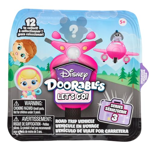 Disney Doorables Let‘s Go Serie 3, Sammelfiguren und Fahrzeuge, 3,8 cm große Überraschungsfigur, Kinderspielzeug ab 5 Jahren von Disney Doorables