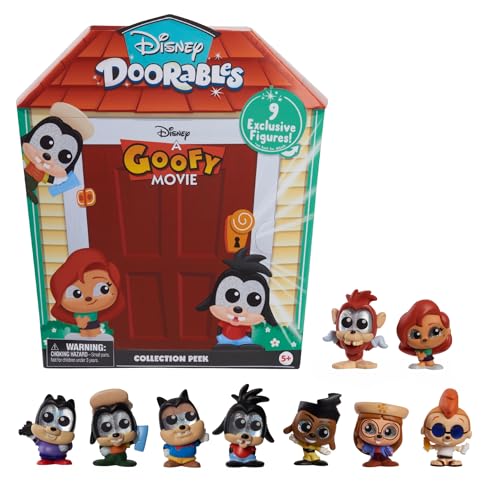 Disney Doorables Goofy Movie Collector Pack - 9 exklusive Figuren, inspiriert von A Goofy Movie, Sammeln, Anzeigen, Tauschen und Verschenken von Disney Doorables