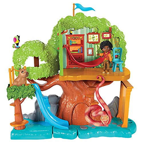 Disney Encanto 219354 Antonio´s Baumhaus Spielset inkl. Antonio, Capybara, Toucan, Boa Figur Bunt von Disney