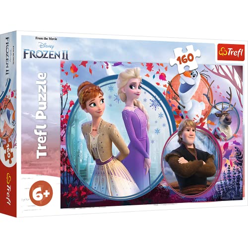 Trefl, Puzzle, 15374 Schwesterliches Abenteuer, 160 Teile, Disney Frozen 2, für Kinder ab 6 Jahren von Disney Frozen