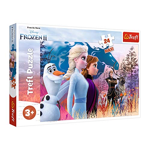 Trefl, Puzzle, Magische Reise, Disney Frozen 2, 24 Maxiteile, für Kinder ab 3 Jahren, Farbig von Trefl