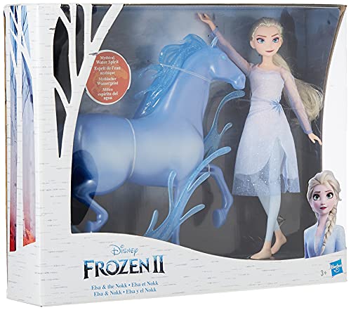 Disney Die Eiskönigin Elsa Puppe und Nokk Figur, inspiriert durch den Film Die Eiskönigin 2 von Disney Frozen