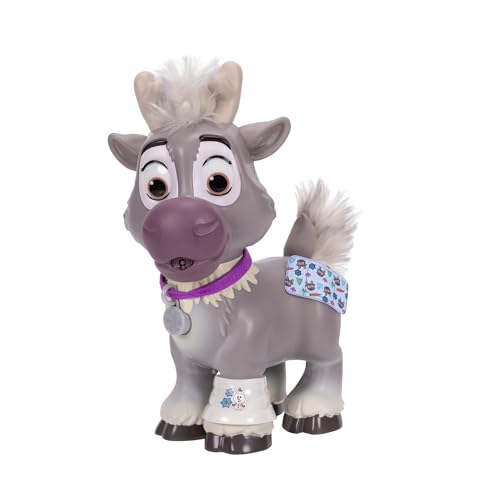 Disney Die Eiskönigin Pflegeset Sven mit Zubehör von Jakks Pacific, 22 cm groß, inkl. Reisetasche, 20+ Reaktionen, für Kinder ab 3 Jahren, Batterien enthalten, offiziell Lizenziertes Spielzeug Disney Die Eiskönigin Pflegeset Sven mit Zubehör von Jakks Pacific, 22 cm groß, inkl. Reisetasche, 20+ Reaktionen, für Kinder ab 3 Jahren, Batterien enthalten, offiziell Lizenziertes Spielzeug von Disney Frozen