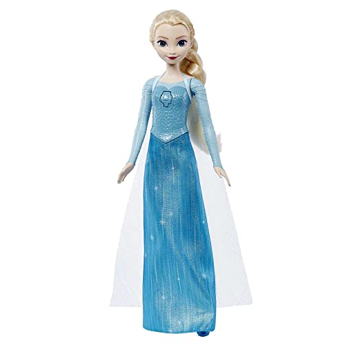 Disney Frozen - ELSA Im Morgengrauen werde ich auftauchen, Puppe mit besonderem Aussehen, singen Im Morgengrauen werde ich aufstehen aus dem Film, Spielzeug für Kinder 3+ Jahre alt, HMG33 von Mattel