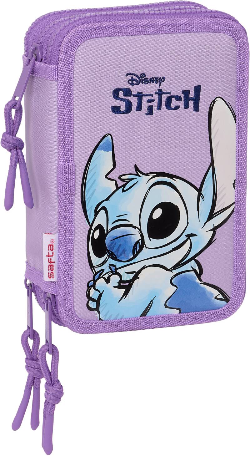 Stitch Sweet Dreifach-Federmäppchen, Lila von Disney Lilo & Stitch