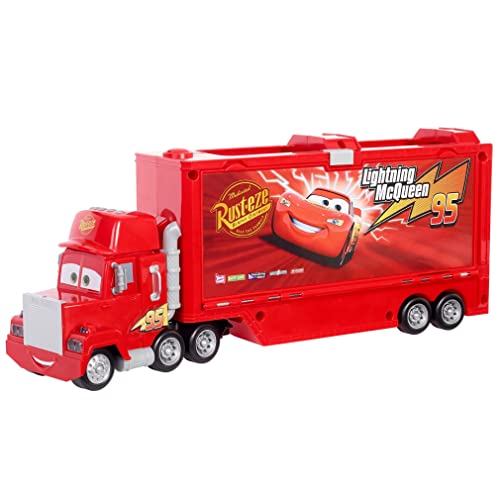 Disney Pixar Cars GYK60 - Cars Track Talkers Mack Truck, Lightning McQueens Transporter, Spielzeug ab 3 Jahren von Disney