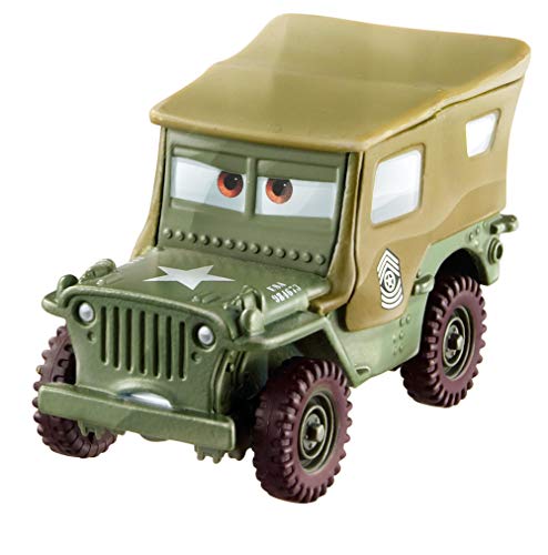 Mattel Disney Cars FJH95 "3 Die-Cast Sarge" Fahrzeug von Disney