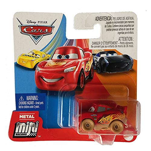 Cars Mattel Muddy Lighting McQueen Metal Mini ca. 4cm von Disney Pixar