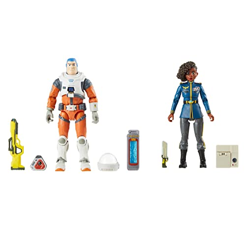 Disney Pixar's Lightyear Alisha Hawthorne und Buzz Lightyear Actionfiguren, beweglich, 2er-Pack, ab 4 Jahren von Disney Pixar