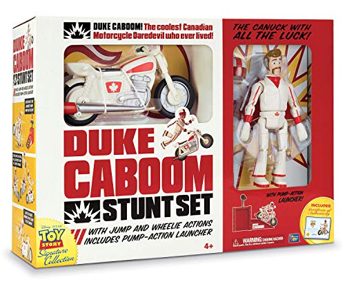 MTW Toys 64441 - Actionfigur zu Disney Pixar Toy Story 4, Stuntman Duke Caboom mit Bike von Disney Pixar