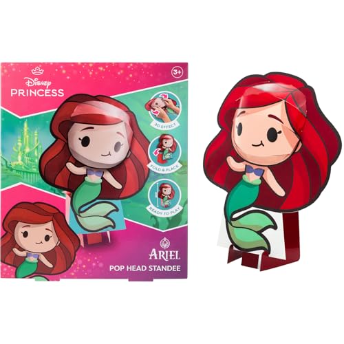 Disney Princess Ariel Figur - 3D Pop Head 30 cm - Beauty and The Beast - Sammelfigur - Spielzeug Geschenkidee (DPA24336) von Disney Princess