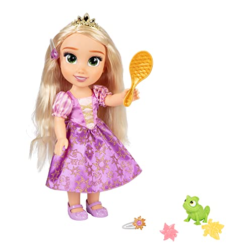 Disney Princess Singende Rapunzel Puppe 35 cm, singt „I See The Light“, inklusive Zubehör für mehr Spielspaß, perfekt Mädchen ab 3 Jahren, Lila von Disney