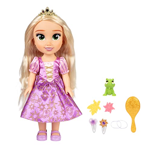 Disney Princess Singende Rapunzel Puppe 35 cm, singt „I See The Light“, inklusive Zubehör für mehr Spielspaß, perfekt Mädchen ab 3 Jahren, Lila von Disney