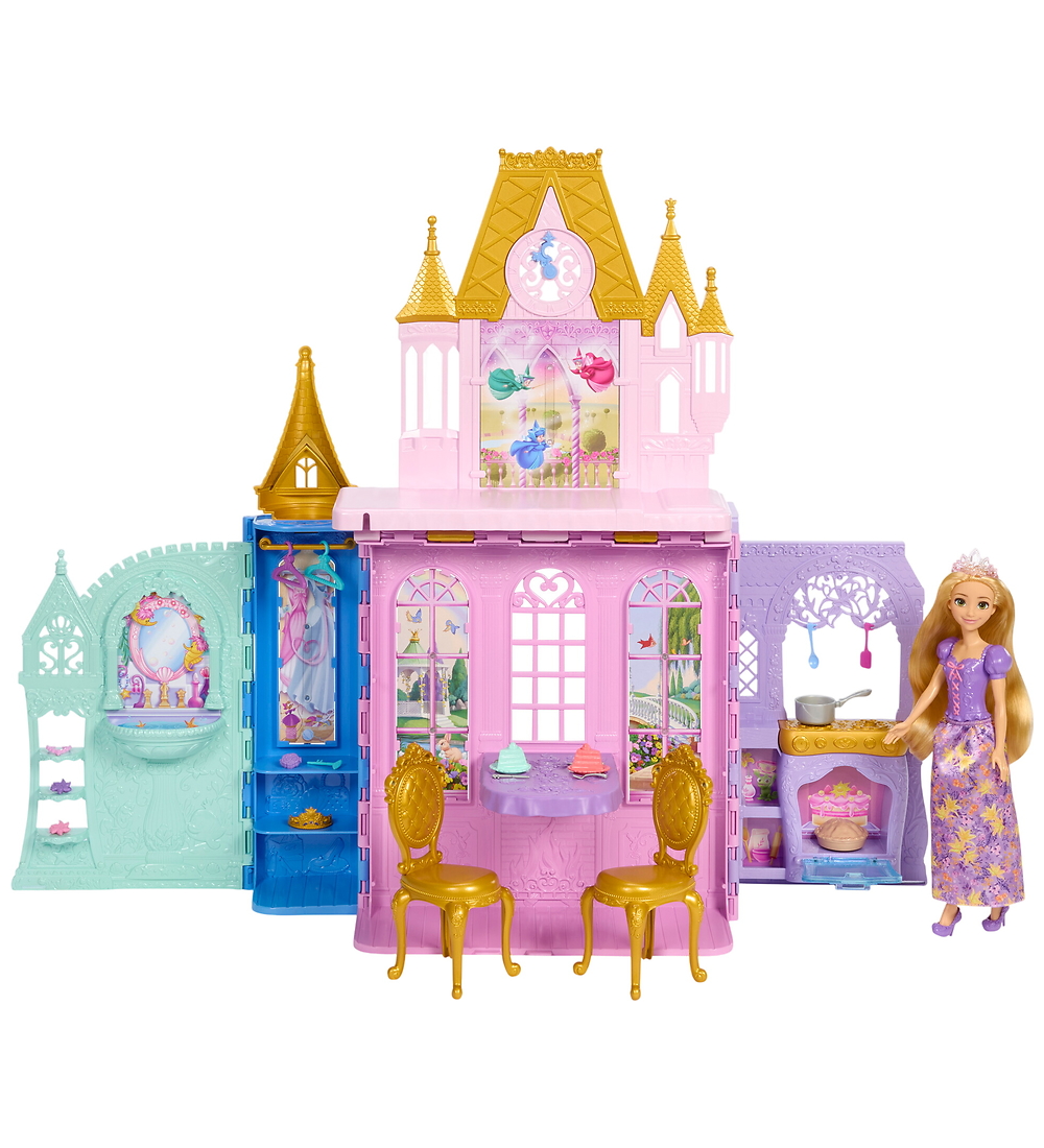 Disney Princess Puppenhaus m. Puppe - 60 cm - Nah & Carry Schlos - Disney Princess - One Size - Puppenhauser Disney Princess Puppenhaus m. Puppe - 60 cm - Nah & Carry Schlos - Disney Princess - One Size - Puppenhauser von Disney Princess