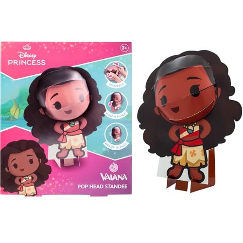 Disney Princess Vaiana Figur - 3D Pop Head 30 cm - Beauty and The Beast - Sammelfigur - Spielzeug Geschenkidee (VA24336) von Disney Princess