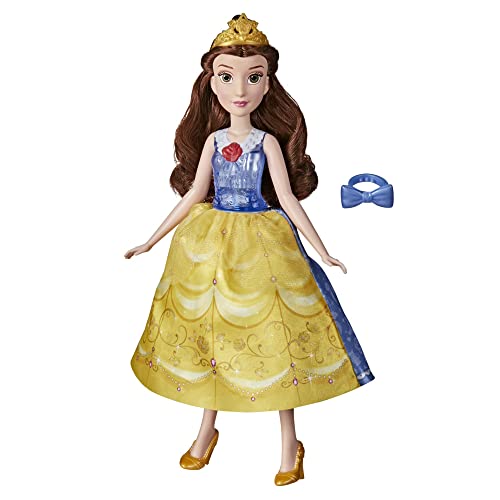Disney Prinzessin Zauberkleid Belle, Modepuppe mit Wechselfunktion, Spielzeug für Mädchen ab 3 Jahren Disney Prinzessin Zauberkleid Belle, Modepuppe mit Wechselfunktion, Spielzeug für Mädchen ab 3 Jahren von Disney Princess